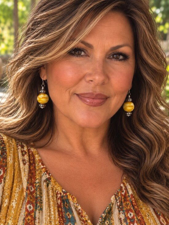 Jewelry - Golden Boho Sun Beaded Millefiori Love You to the Moon 🌖 Earrings 2/$22